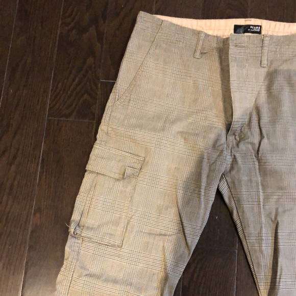 Beams Plus checkered, slim cargo pants (STEAL) - Picture 3 of 7